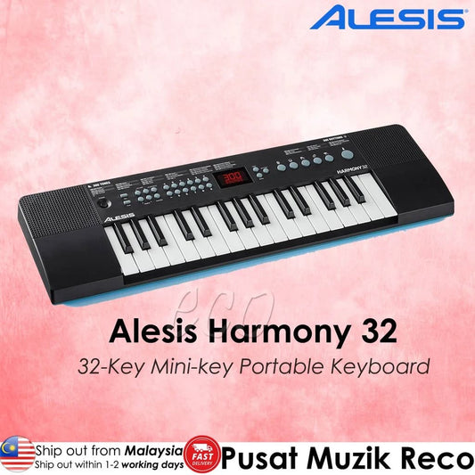 *Alesis Harmony 32 32-key MINI Key Portable Arranger Keyboard - Reco Music Malaysia