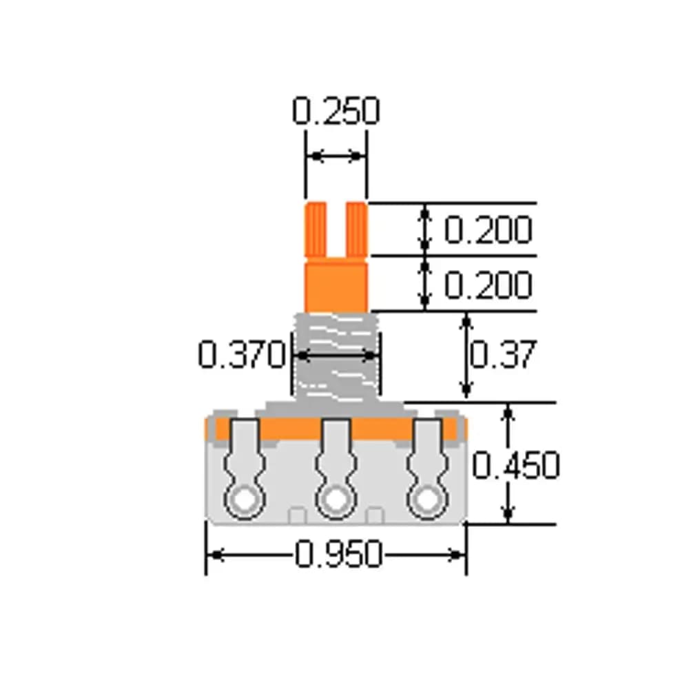 *DiMarzio EP1201 500K Custom Taper Potentiometer - Reco Music Malaysia