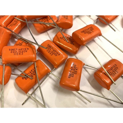 *CDE Sprague SBE716P159 223J 0.022UF 630V Guitar Orange Drop Capacitor Tone Caps - Reco Music Malaysia