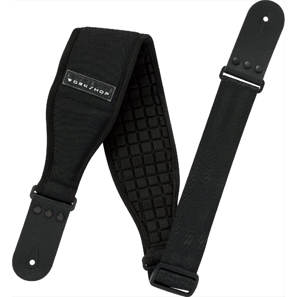 *Ibanez BWS90 Bass Workshop Guitar Strap, Black - Reco Music Malaysia