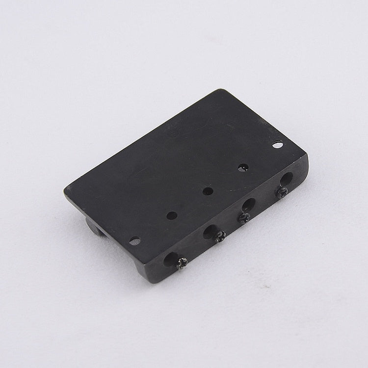 RM GF-7950 Adjustable 4 String Guitar Bass Bridge Four Adjustable Barrel Saddles Black - Reco Music Malaysia