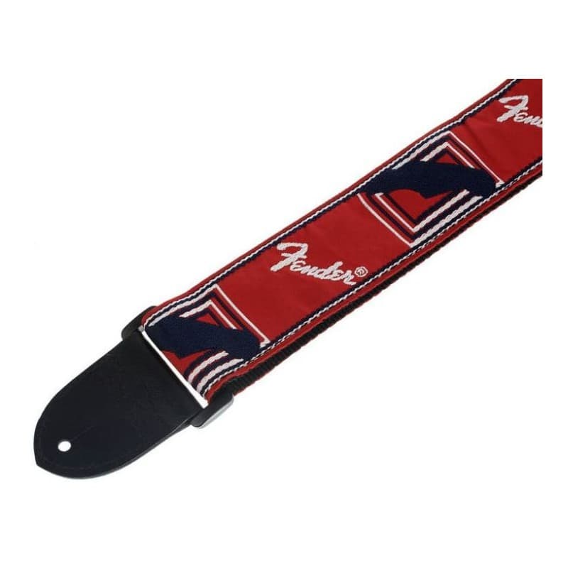 *Fender 0990682000 2" Monogrammed Strap - Red/White/Blue - Reco Music Malaysia