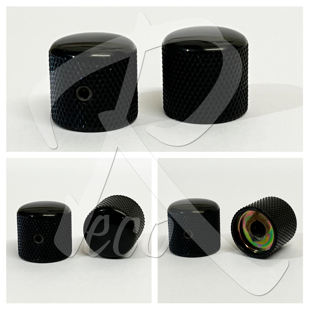 RM GF-0494-93 Electric Guitar Metal Volume Tone Control Knobs, Black - Reco Music Malaysia