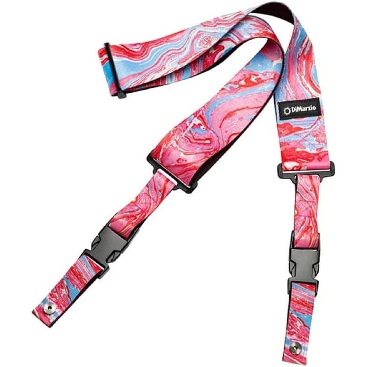 Dimarzio DD2244 Steve Vai Cliplock Guitar Strap, Blue Cherry Universe - Reco Music Malaysia