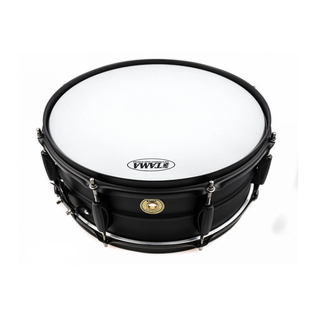 *Tama BST1455BK Steel Snare Drum 14"x5.5" Black - Reco Music Malaysia