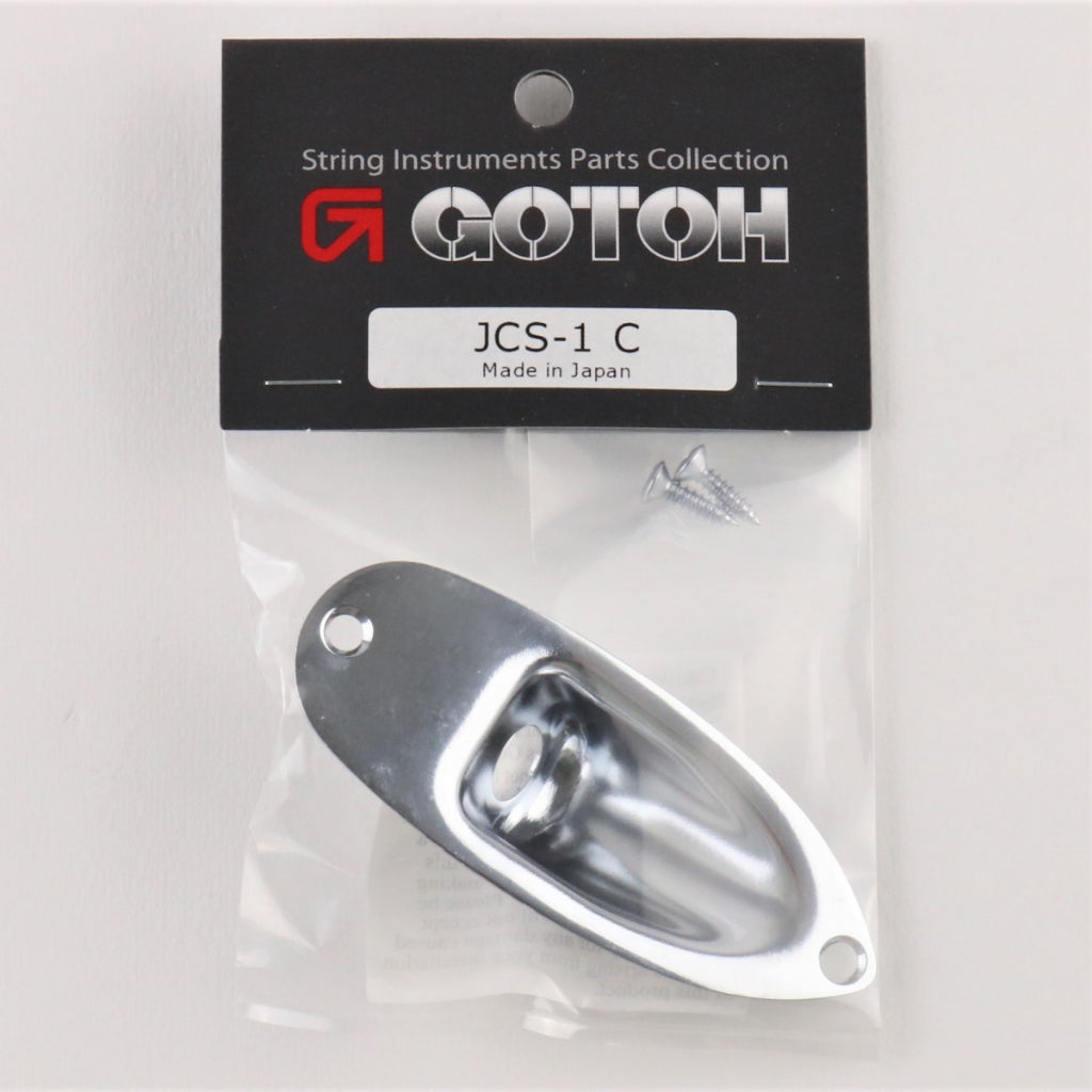 GOTOH JCS-1C Jack Cover, Boat Shape, Chrome (PJCS-1C) - Reco Music Malaysia