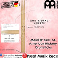 Meinl SB105 Hybrid 7A Drumstick American Hickory, Hybrid Tip - Reco Music Malaysia