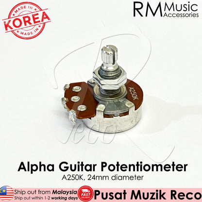 RM Alpha A250K B250K A500K B500K Audio Linear Guitar Tone Volume Pot Potentiometer