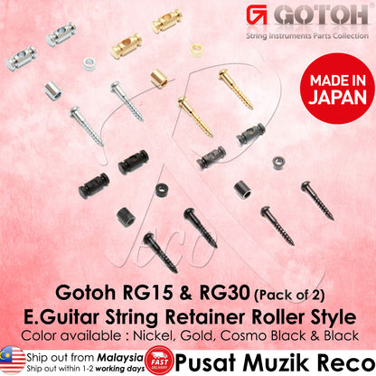 Gotoh RG15 & RG30 Guitar String Retainer Roller Style - Reco Music Malaysia