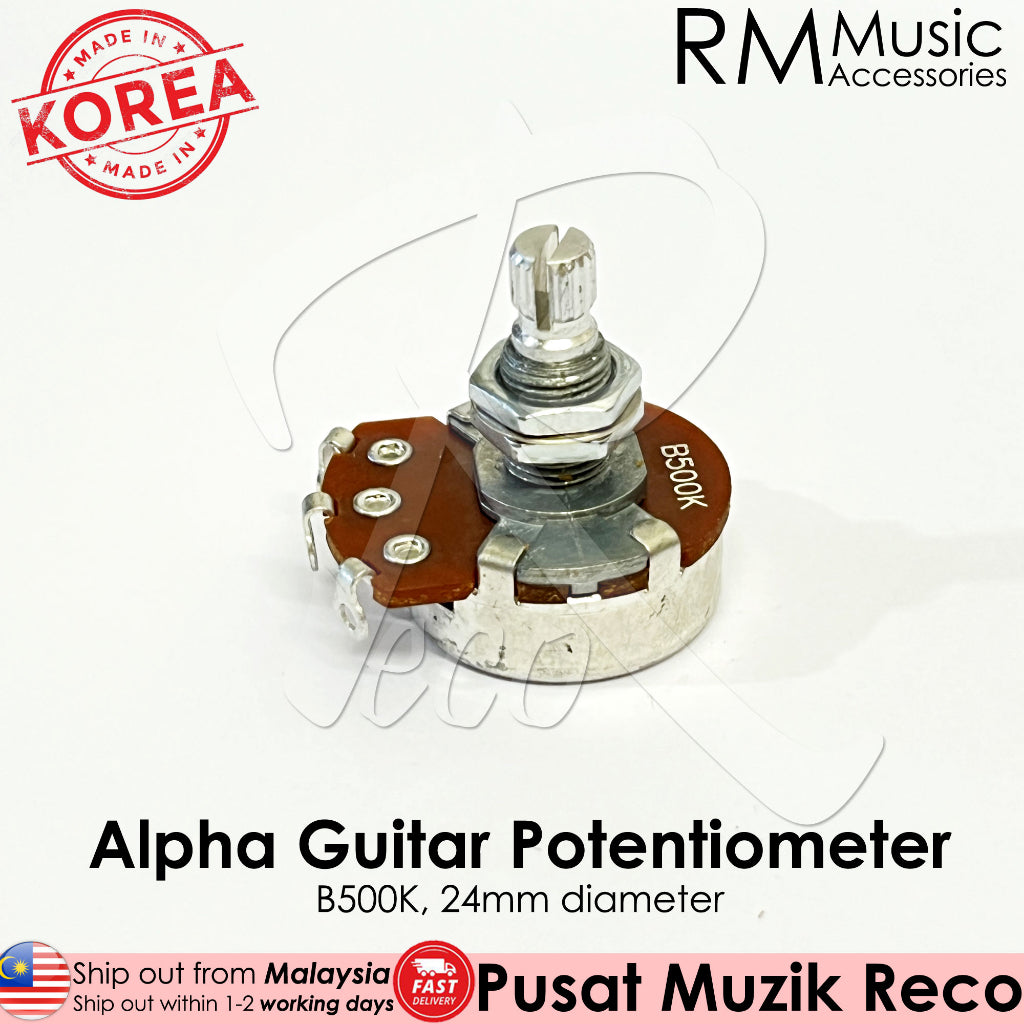 RM Alpha A250K B250K A500K B500K Audio Linear Guitar Tone Volume Pot Potentiometer