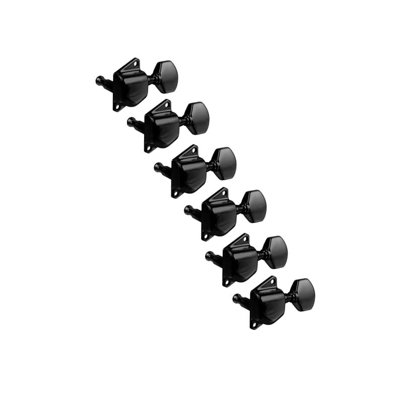 *ALLPARTS TK-7559-003 6-in-line Black Tuning Keys Set (TK7559003) - Reco Music Malaysia