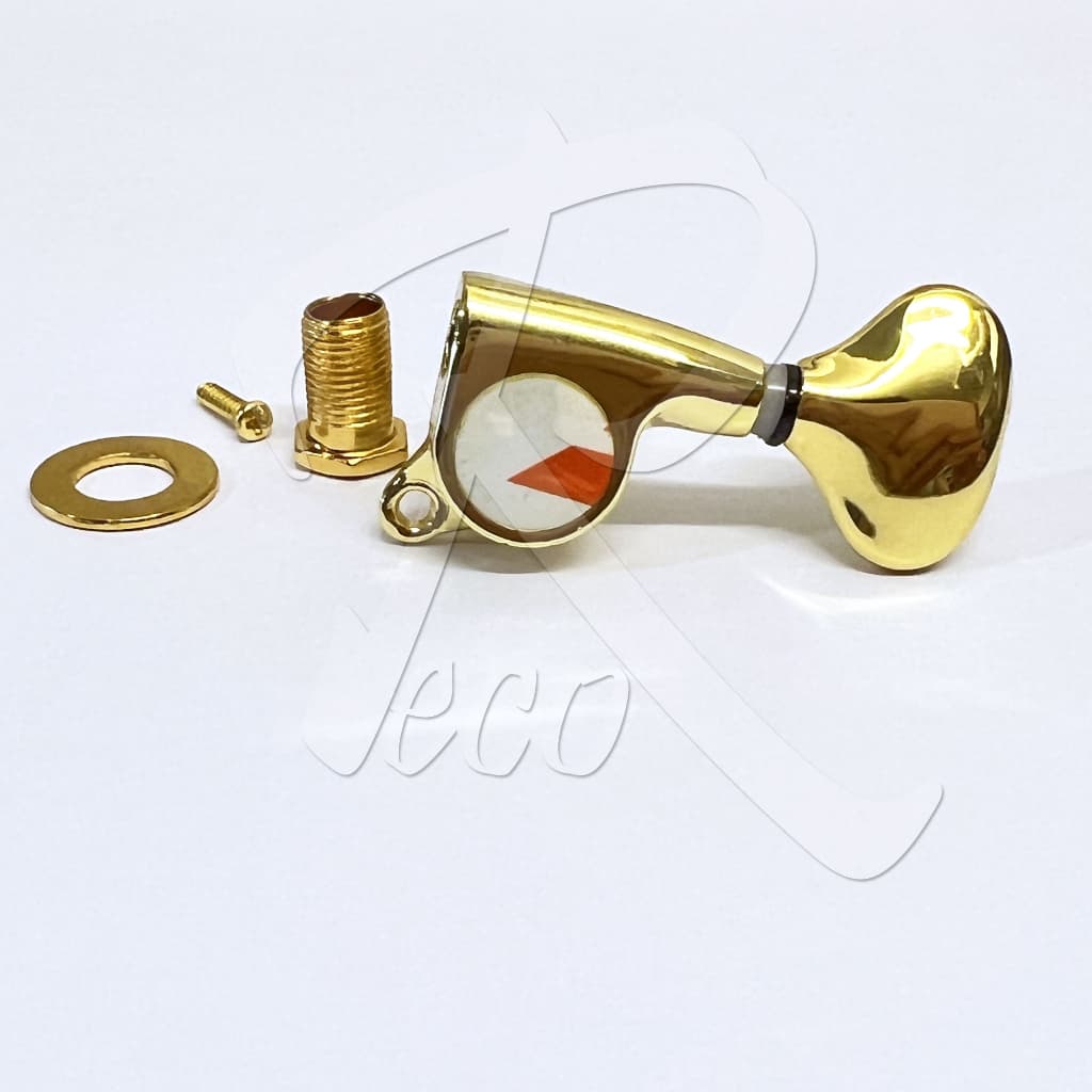 RM Acoustic Electric Guitar Machine Head SET Tuning Peg Tuner 3R3L GOLD - Reco Music Malaysia