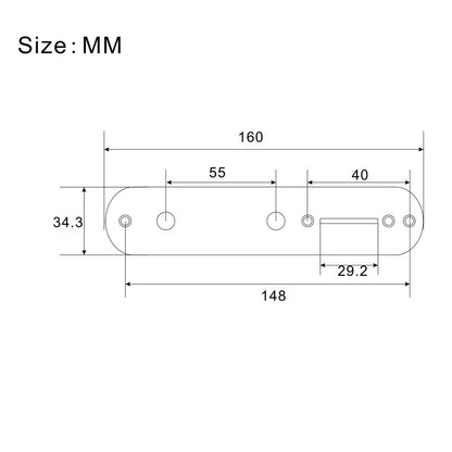 RM GM6763 Telecaster Control Plate Electric Guitar Chrome, Black, Gold - Reco Music Malaysia