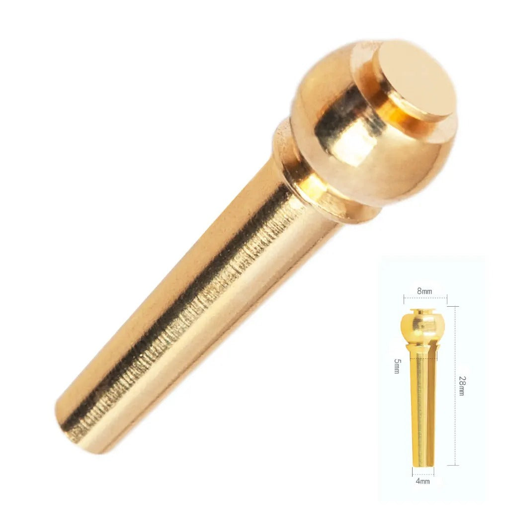 RM QC8463 6pcs Acoustic Guitar Copper Brass String Pin Bridge Pin - Reco Music Malaysia