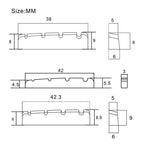 RM GM5664 4 String Electric BASS Guitar Slotted BRASS Nut - Reco Music Malaysia