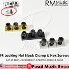 RM GM1856 Electric Guitar FR Locking Nut Block Clamp & Hex Screws Double Locking Bridge Screw - Reco Music Malaysia