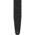 Ibanez GSTL60-BK Synthetic Leather Strap, Black - Reco Music Malaysia