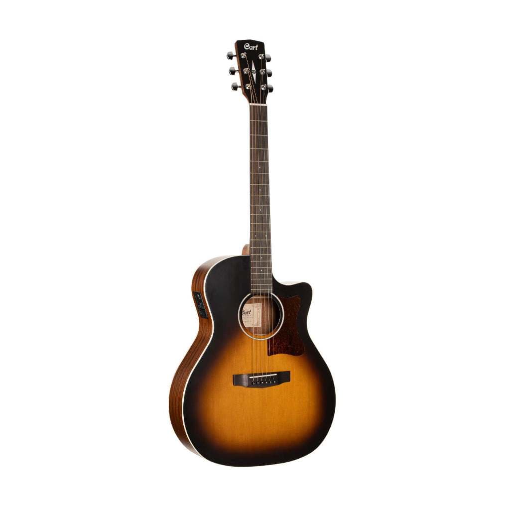 *Cort Grand Regal GA1E Acoustic Electric Guitar, Open Pore Sunburst - Reco Music Malaysia