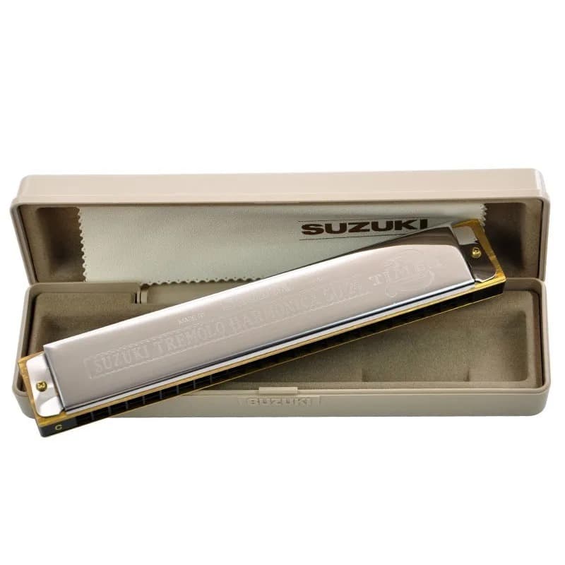 *Suzuki SU24-2T 24 Holes 2 Timer Tremolo Harmonica - Reco Music Malaysia