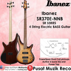 Ibanez SR370E-NNB SR Series Electric Bass, Natural Browned Burst  - Reco Music Malaysia