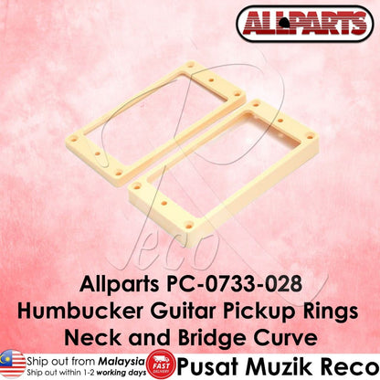 *Allparts PC-0733-028 Cream Humbucking Guitar Pickup Ring Set - Reco Music Malaysia 