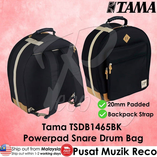 *Tama TSDB1465BK Powerpad Designer Snare Drum Bag - Reco Music Malaysia 