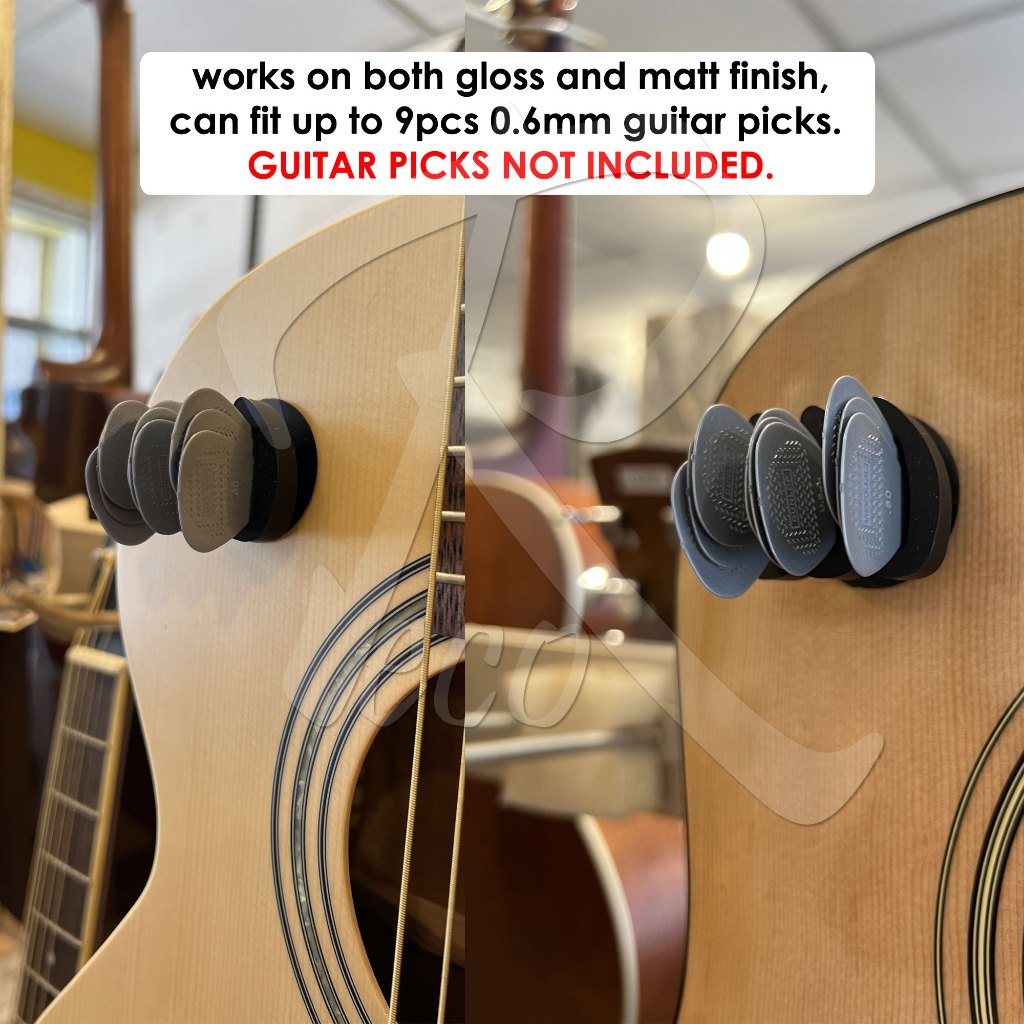 RM Rubber Guitar Picks Holder with Suction Cup - Reco Music Malaysia