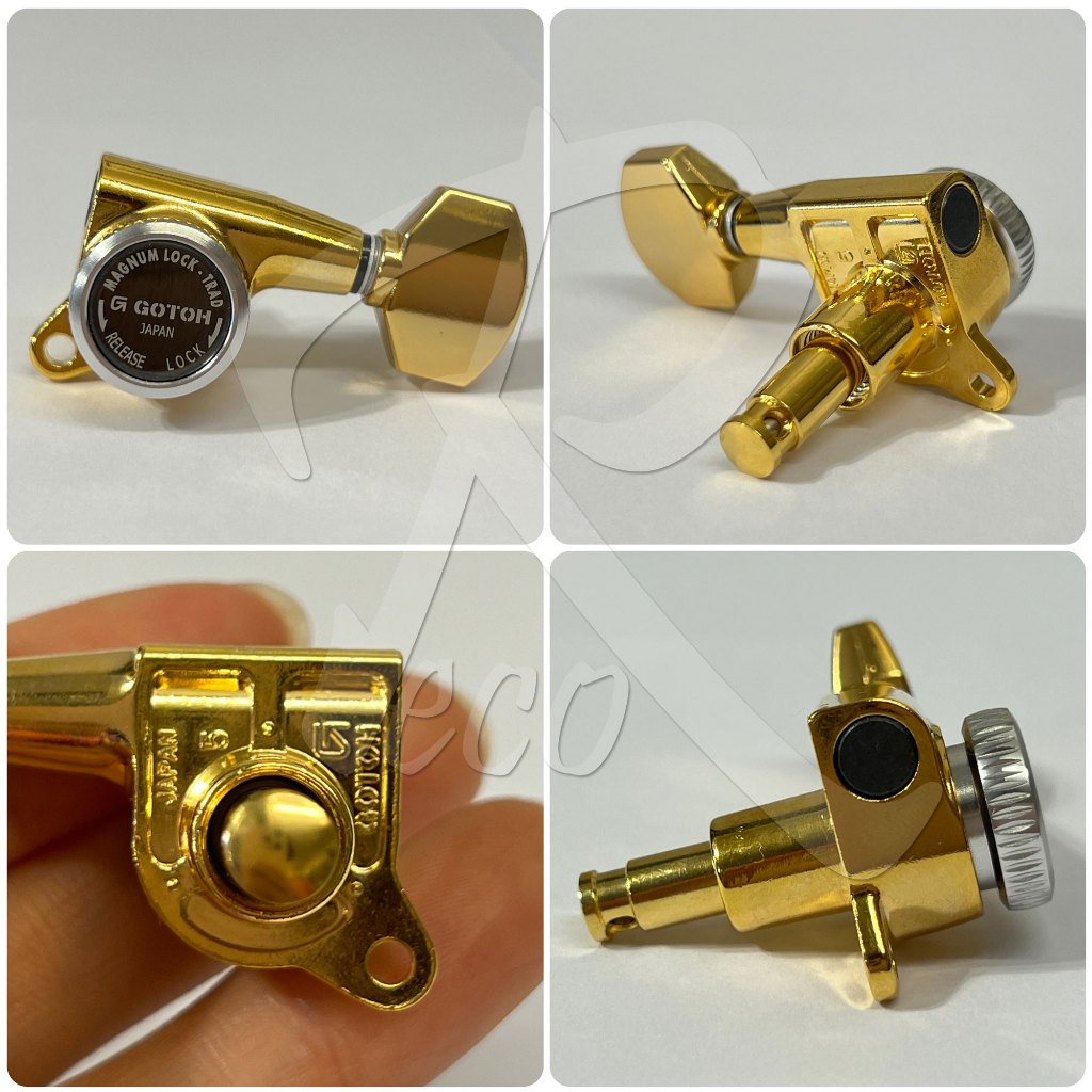 GOTOH SG381-MGT-07 Electric Guitar Magnum Locking Tuner Machine Head SET - Reco Music Malaysia