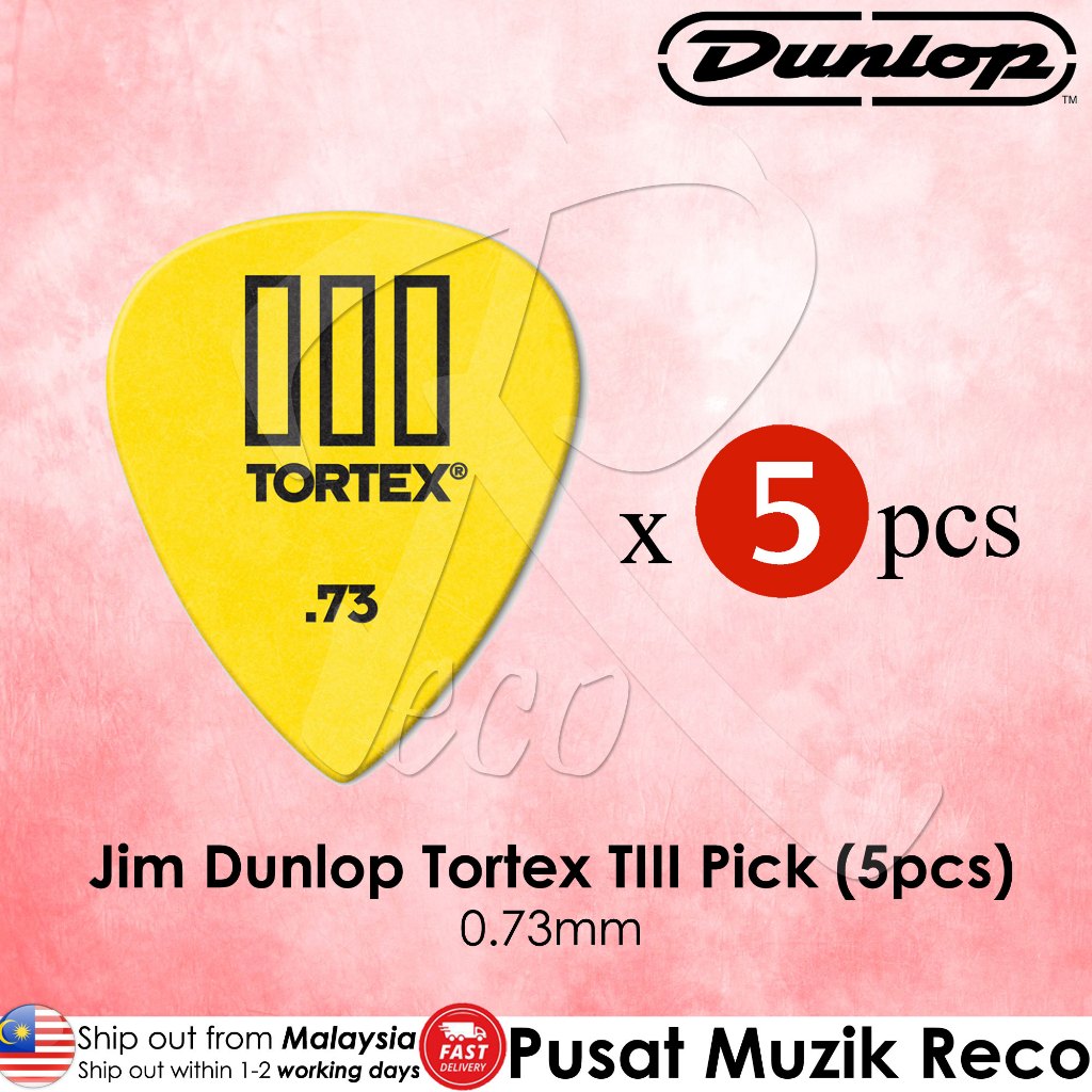 Jim Dunlop 462R Tortex III / TIII Variety Sizes Guitar Pick - Reco Music Malaysia