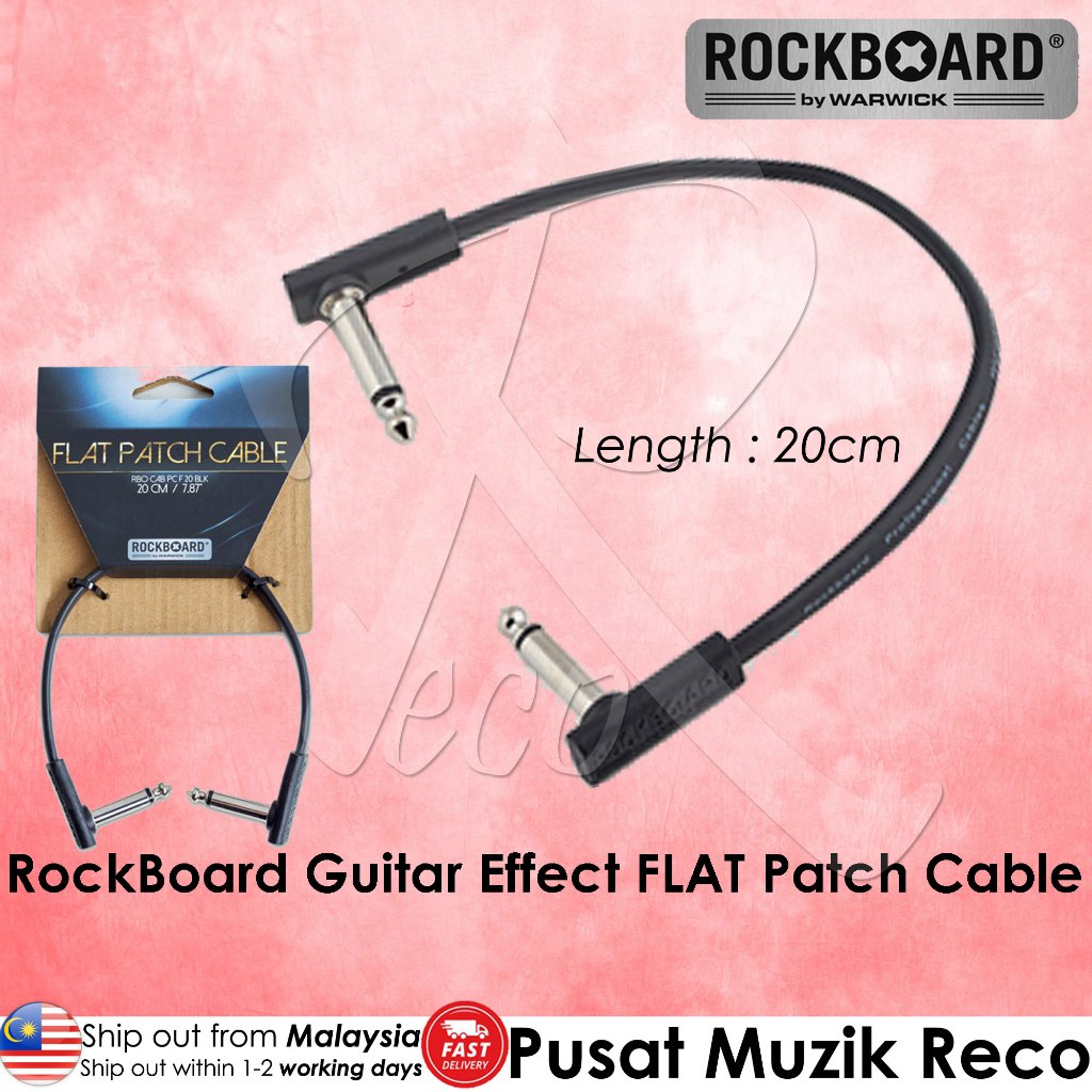 Warwick RockBoard Flat Patch Cable (5 cm / 10 cm / 20 cm / 30 cm / 45 cm / 60 cm)