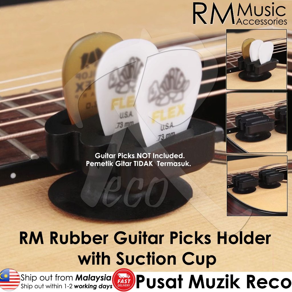 RM Rubber Guitar Picks Holder with Suction Cup - Reco Music Malaysia