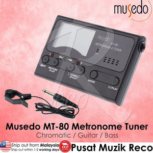*Musedo MT-80 3 In 1 Chromatic Metronome Tuner - Reco Music Malaysia