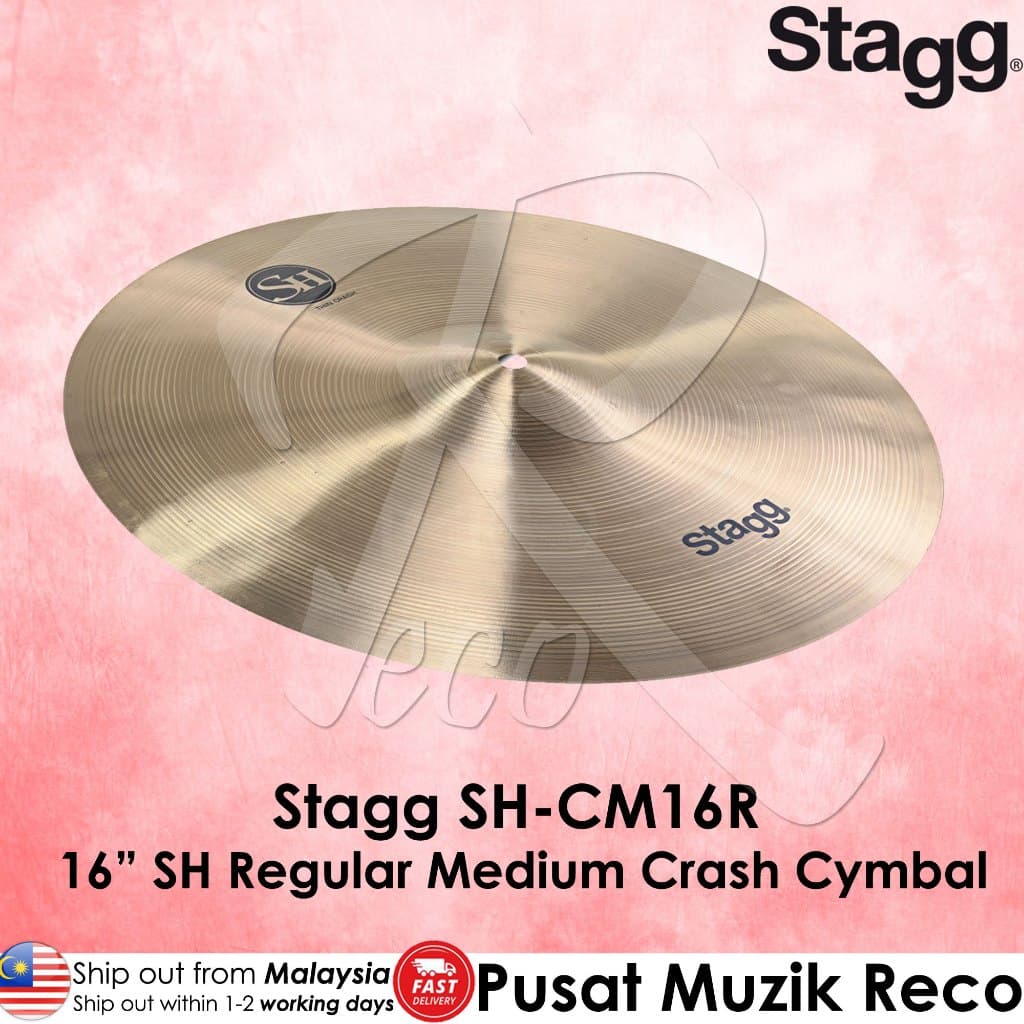 *Stagg SH-CM16R SH Regular Medium Crash Cymbal 16" - Reco Music Malaysia