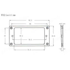 RM 7C-3696 Electric Guitar Humbucker Guitar Pickup Rings Neck and Bridge FLAT SLANTED - Reco Music Malaysia