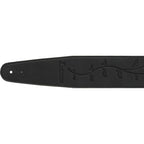 Ibanez GSTL60-BK Synthetic Leather Strap, Black - Reco Music Malaysia
