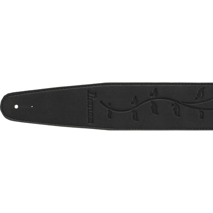 Ibanez GSTL60-BK Synthetic Leather Strap, Black - Reco Music Malaysia