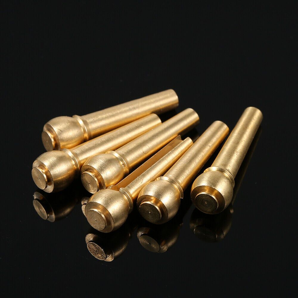 RM QC8463 6pcs Acoustic Guitar Copper Brass String Pin Bridge Pin - Reco Music Malaysia