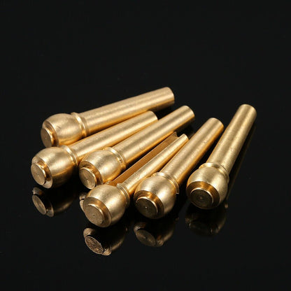 RM QC8463 6pcs Acoustic Guitar Copper Brass String Pin Bridge Pin - Reco Music Malaysia