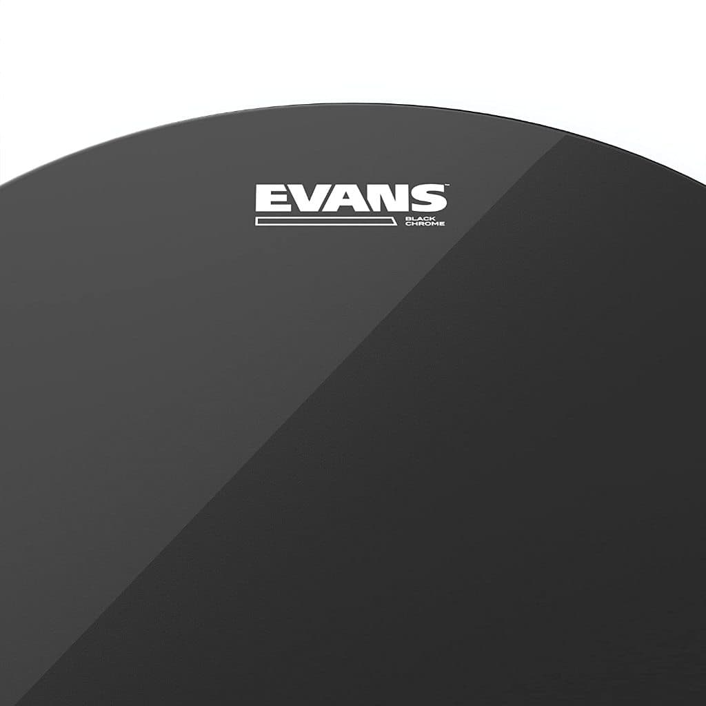 *Evans TT13CHR Black Chrome Tom Batter Head, 13 inch - Reco Music Malaysia