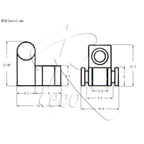 RM GF0698 Electric Guitar Roller String Guide Roller String Tree Roller String Retainer - Reco Music Malaysia