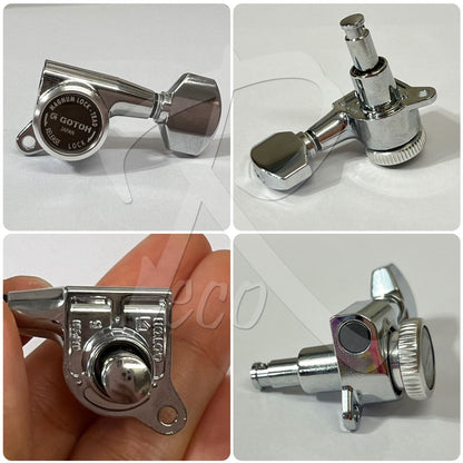 GOTOH SG381-MGT-07 Electric Guitar Magnum Locking Tuner Machine Head SET - Reco Music Malaysia