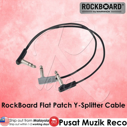 Warwick RockBoard Flat Patch Y-Splitter Cable, 30 cm - Reco Music Malaysia