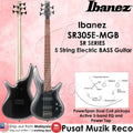 *Ibanez SR305E MGB 5 String Electric Bass Guitar, Midnight Gray Burst - Reco Music Malaysia