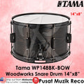 Tama WP148BK-BOW Woodworks 14″X 8″ Snare Drums, Black Oak Wrap - Reco Music Malaysia