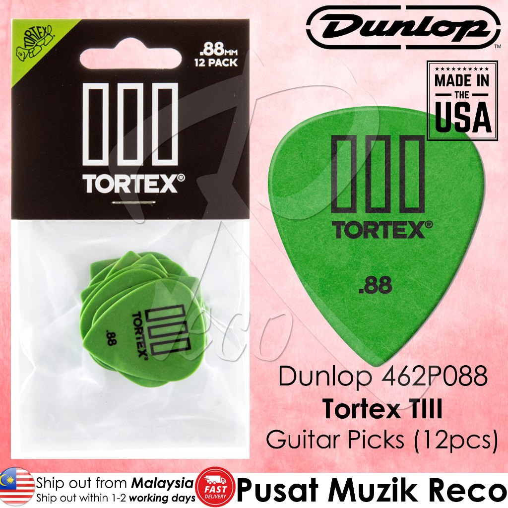 Jim Dunlop 462 Tortex Tiii T3 Guitar Picks – Multiple Thicknesses