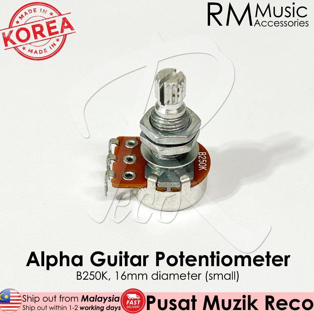 RM Alpha A250K B250K A500K B500K Audio Linear Guitar Tone Volume Pot Potentiometer