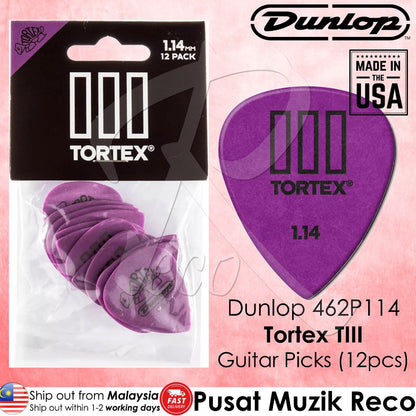 Jim Dunlop 462 Tortex Tiii T3 Guitar Picks – Multiple Thicknesses