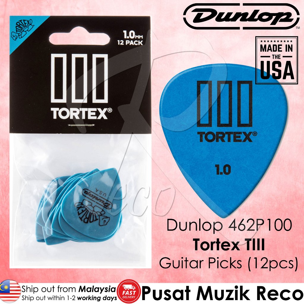 Jim Dunlop 462 Tortex Tiii T3 Guitar Picks – Multiple Thicknesses