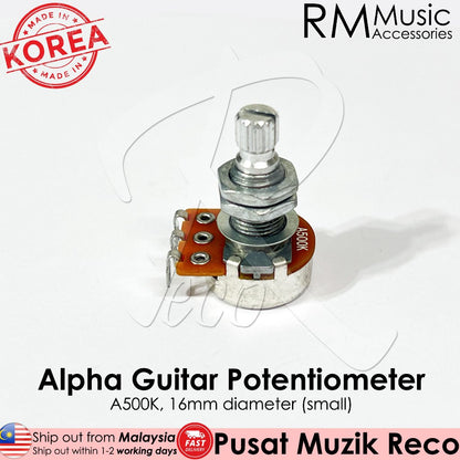 RM Alpha A250K B250K A500K B500K Audio Linear Guitar Tone Volume Pot Potentiometer
