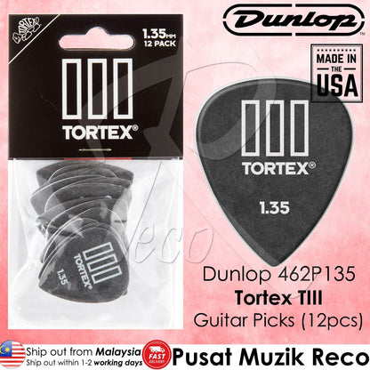 Jim Dunlop 462 Tortex Tiii T3 Guitar Picks – Multiple Thicknesses